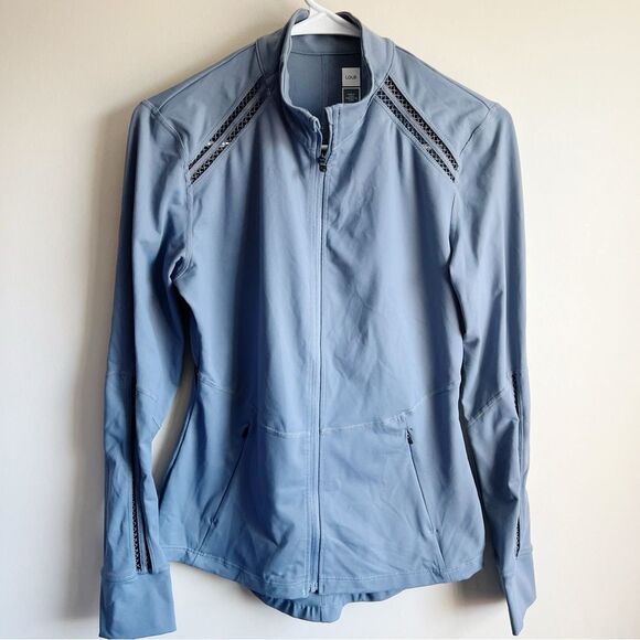 Lole Gray Thumbhole Zipper Active Athletic Jacket - Picture 1 of 6